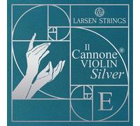 LARSEN STRINGS - Violin Strings 4/4 - Il Cannone Silver - Single String E Silver: Chrome steel, Ball/Loop, Removable ball