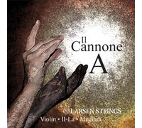 LARSEN STRINGS Violin Strings II Cannone - 4/4 Violin - Medium - Single String A, multifilament fibre nylon core, aluminium wound, tension 5.23/11.50