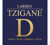 LARSEN STRINGS violin strings Tzigane multifilament fibre core D silver medium
