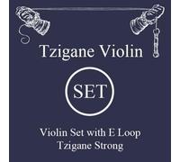 LARSEN STRINGS violin strings Tzigane multifilament fibre core set E steel loop strong