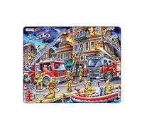 Larsen US21 Firefighters in Action, 45 Piece Boxless Tray & Frame Jigsaw Puzzle