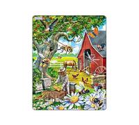 Larsen US39 Busy Bees and the Beekeeper, 53 Piece Boxless Tray & Frame Jigsaw Puzzle