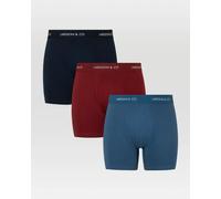 Larsson & Co 3 Pack Boxers - M - Navy/Red/Blue