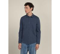 Larsson & Co Gudhjem - Interlock Jersey Long Sleeve Shirt - Blue - M