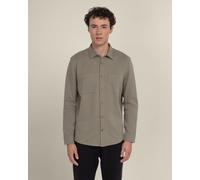 Larsson & Co Gudhjem - Interlock Jersey Long Sleeve Shirt - Stone - M