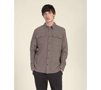 Larsson & Co Herringbone Jersey Casual Overshirt - M - Sage