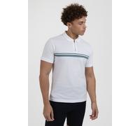 Larsson & Co Men's Chest Stripe Polo Shirt in Off-White | Size: Medium Larsson & Co Off-White M