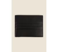 Larsson & Co Men's Kemi - Leather Wallet With Embossed Stripe in Black Larsson & Co Black One Size