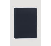 Larsson & Co Men's Leather Bi-Fold Wallet With Contrast in Navy Larsson & Co Navy One Size