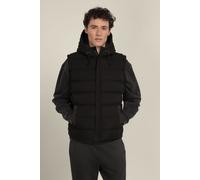 Larsson & Co Men's Sigvard - Hooded Puffer Gilet in Black | Size: Medium Larsson & Co Black M
