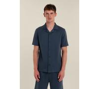 Larsson & Co Men's Sven - Soft-Touch Short Sleeve Shirt in Navy | Size: Medium Larsson & Co Navy M