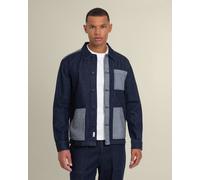 Larsson & Co Saksild - Patchwork Denim Overshirt - M - Navy