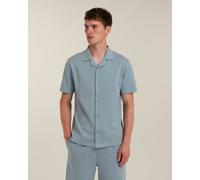 Larsson & Co Sven - Soft-Touch Short Sleeve Shirt - M - Light Blue