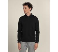 Larsson & Co Vester - Long Sleeve Jersey Polo Shirt - Black - M