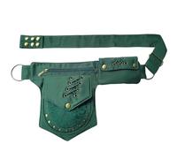 Larswon Renaissance Bag for Women, Festival Thigh Bag, Green, Medium