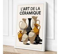 L'Art de la Céramique Canvas Wall Art Print 18x12 Inch