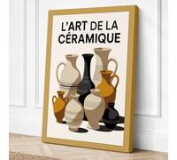 L'Art de la Céramique Canvas Wall Art Print 36x24 Inch