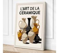 L'Art de la Céramique Modern Canvas Wall Art Print 18x12 Inch (46 x 30 cm)