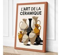 L'Art de la Céramique Modern Canvas Wall Art Print 24x16 Inch (61 x 41 cm)