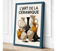 L'Art de la Céramique Modern Canvas Wall Art Print 24x16 Inch (61 x 41 cm)