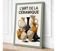 L'Art de la Céramique Modern Canvas Wall Art Print 30x20 Inch (76 x 51 cm)