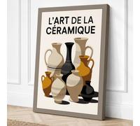 L'Art de la Céramique Modern Canvas Wall Art Print 36x24 Inch (91 x 61 cm)