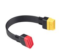 LARUISEE 16Pin Male Plug Connector For X431 Extension Adapter Cable OBDII EOBD ODB2 16 Pin 2 Adaptor Opening