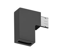 LARUISEE 90 Degree Right Up Down Angled Micro USB Male To Type C Female Extension Adapter For Laptop PC Converter Does Not Support Function