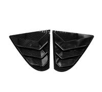 LARUISEE Carbon Fiber Rear Quarter Window Side Vent Shutter Louver Windshield Cover Trim Decor Compatible For Lancer Car Styling Car Window Accessories