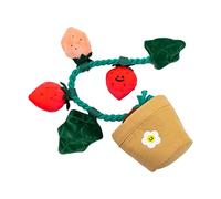 LARUISEE Dog Toys Interactive Plush Strawberry Squeak Chew Toy Snuffle Hide & Seek For Dogs Improving Intelligence Dog Snuffle Toys Small Breed Interactive