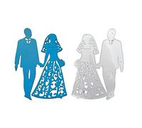 LARUISEE Wedding Couple Cutting Dies Wedding Themed Die Cuts Scrapbooking Embossing Die Cuts For Invitation Making Craft Wedding Stamps And Dies For Card Making Wedding Stamps For Invitations