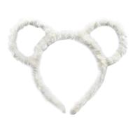 LARUISEE Women Winter Thick Plush Headband Round Mouse Bear Ears Makeup Hair Hoop Bandana Headbands For Women For Washing Face Cute