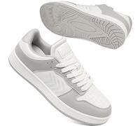 Larwen Women's Comfortable Casual Sneakers: Low-Top Cushioned Collar & Non-Slip Rubber Sole for Weekend Errands - Soft PU Leather & Chic Color-Blocking for Social Gatherings - for Comfort Seekers