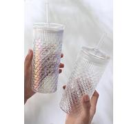 LARYVIN Mermaid scales Glass Drinking Jars 2 Set