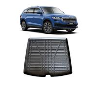 LAS Boot Liner for SKODA KODIAQ 2017 Onwards Recyclable Plastic (TPE) Tailored Fit Car Floor Mat Protector Guard Tray Black Custom Fitted Accessory Dog Friendly Waterproof with Raised Edges