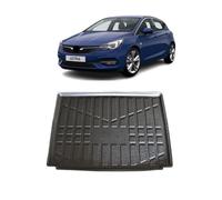 LAS Boot Liner for VAUXHALL ASTRA K HB 2015-2020 Recyclable Plastic (TPE) Tailored Fit Car Floor Mat Protector Guard Tray Black Custom Fitted Dog Friendly Waterproof with Raised Edges