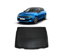 LAS Boot Liner for VAUXHALL ASTRA L ELECTRIC 2023 Onwards Recyclable Plastic (TPE) Tailored Fit Car Floor Mat Protector Guard Black Custom Fitted Accessory Dog Friendly Waterproof with Raised Edges