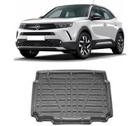 LAS Boot Liner for VAUXHALL MOKKA 2021 Onwards Recyclable Plastic (TPE) Tailored Fit Car Floor Mat Protector Guard Tray Black Custom Fitted Accessory Dog Friendly Waterproof with Raised Edges