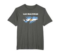 Las malvinas argentina flag map T-Shirt