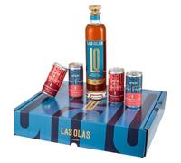 Las Olas Spiced Rum Tasting Collection Gift Set - 70cl Bottle + 4 x 200ml Rum Punch Cans | Award-Winning Rum | Premium Gift Box