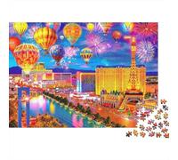 Las Vegas 1000-Piece Fantasy Thick Cardboard Puzzle Bundle 12+ Cognitive Development Kids Beginners Christmas Birthday Family Puzzle Gift 70x50cm/1000pcs