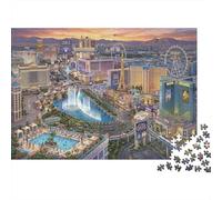 Las Vegas 1000 Piece Jigsaw Puzzle,Premium Cardboard,Whimsical Challenge,Stress Relief,Educational Toy,Home Wall Decor,Gift Idea,Adults & Kids 14+ 70x50cm/1000pcs
