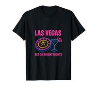 Las Vegas Bet On Bright Nights Neon Design T-Shirt