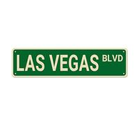 Las Vegas BLVD Street Sign, Las Vegas Sign Las Vegas Decor Las Vegas Gift, Funny Wall Decor for Home/Bedroom/Man Cave, Quality Metal Signs 16x4 Inch