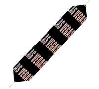 Las Vegas Cards Poker Gambling Plush Table Runner Boho Country Farmhouse Kitchen Dining Table Decoration 178*33cm