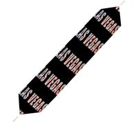 Las Vegas Cards Poker Gambling Plush Table Runner Boho Country Farmhouse Kitchen Dining Table Decoration 200*33cm