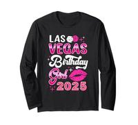 Las Vegas Girls Trip 2025 Cruise Trip Matching Birthday Girl Long Sleeve T-Shirt