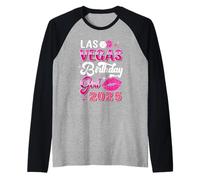 Las Vegas Girls Trip 2025 Cruise Trip Matching Birthday Girl Raglan Baseball Tee