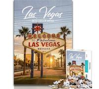 Las Vegas Jigsaw Puzzles 1000 Pieces for Adults Teens,Challenging Game And Family Play for Is Ideal As A Gift for The Whole Family 38x26cm
