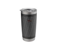 Las Vegas - Minimalist All Over Repeating Text America Lover Stainless Steel Insulated Tumbler